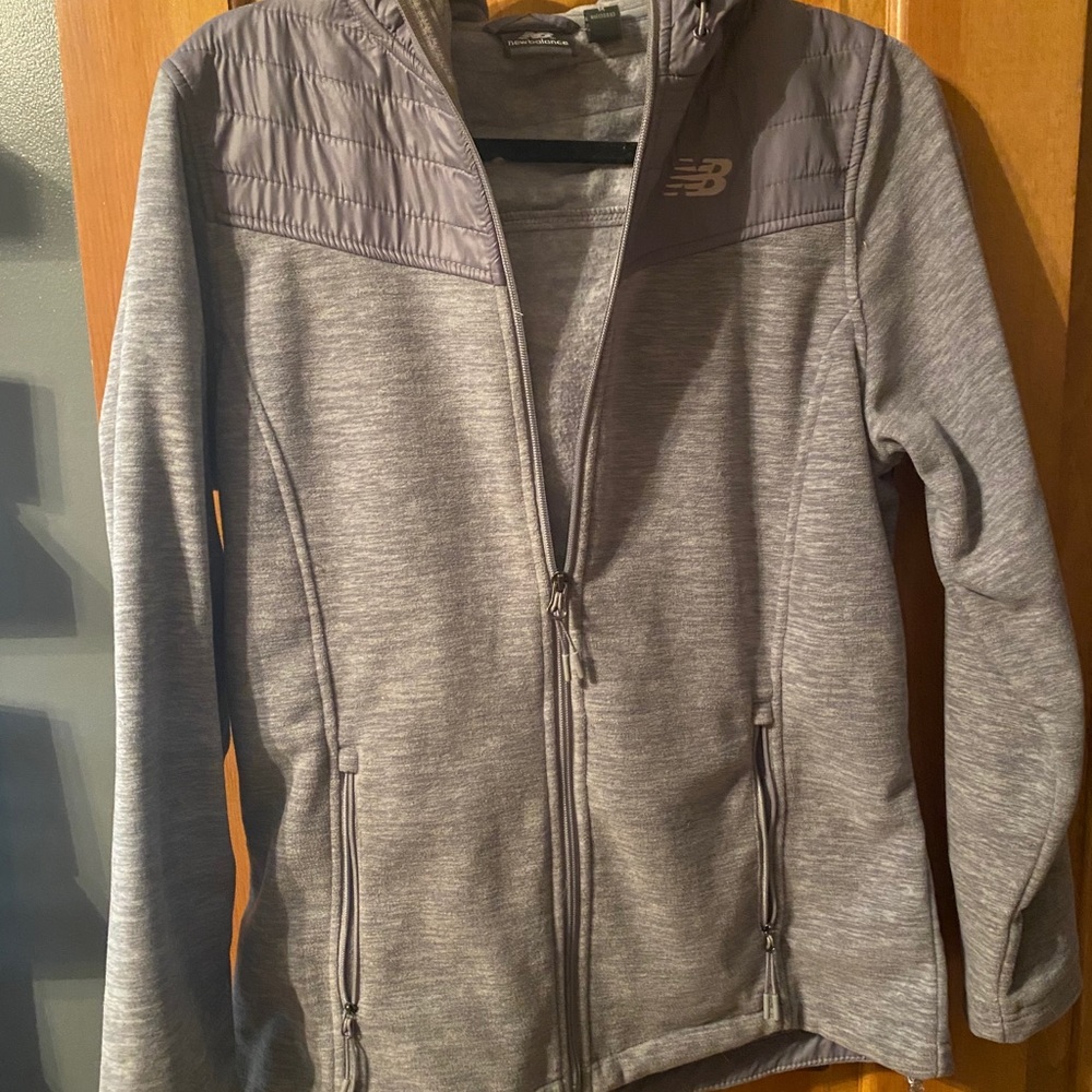 New balance grey zip up jacket - Picture 1 of 2